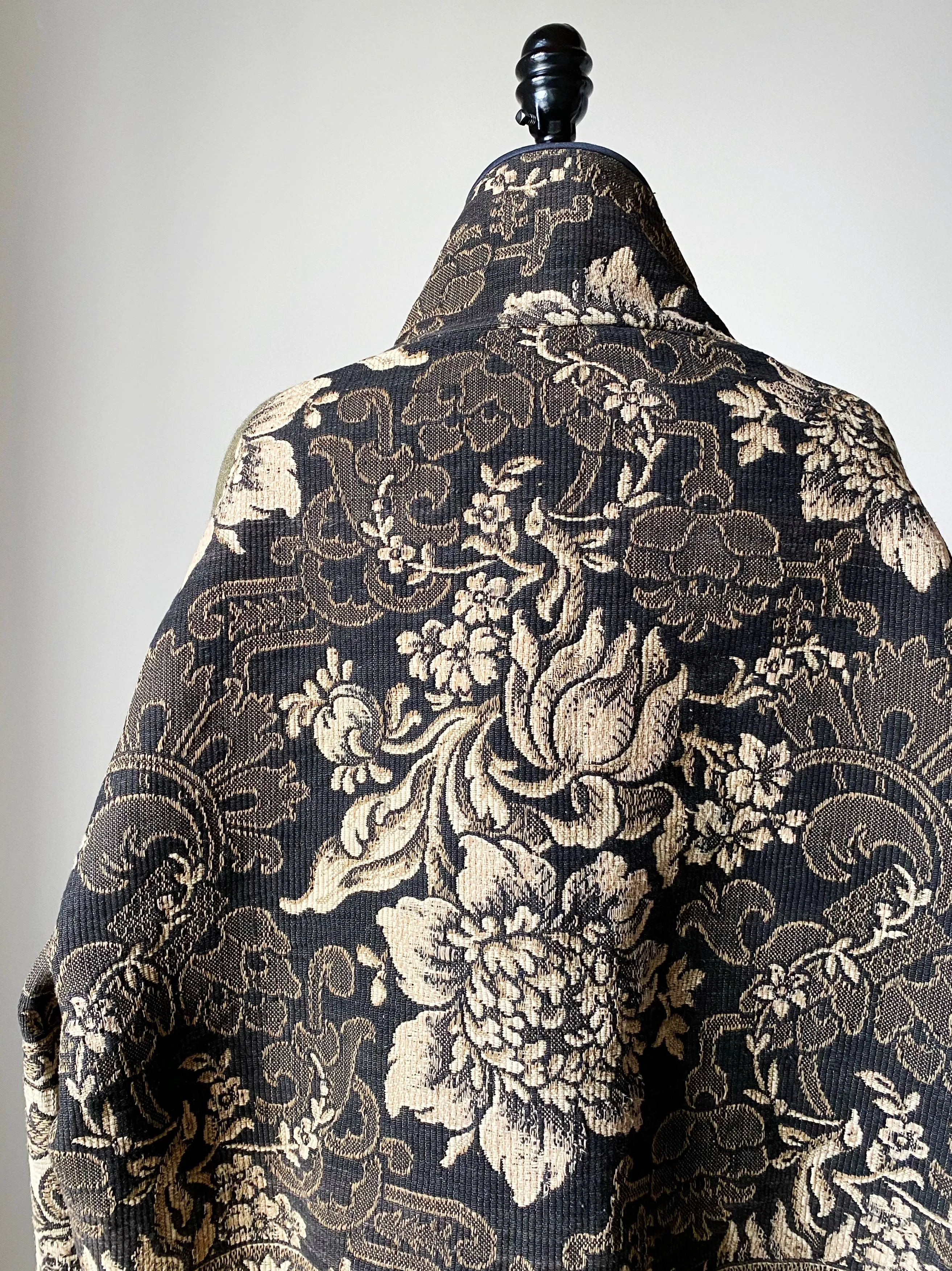 antique jacquard floral cocoon