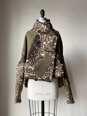 antique jacquard floral cocoon