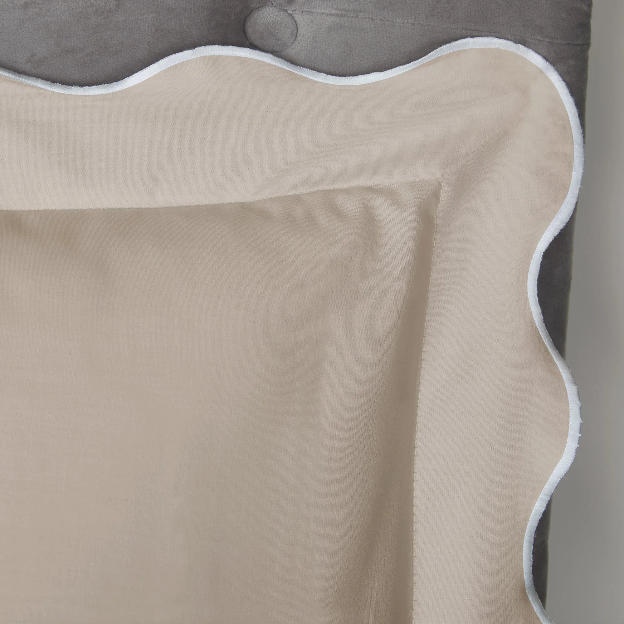 Appletree Boutique Scallop Edge Duvet Cover Set - Natural