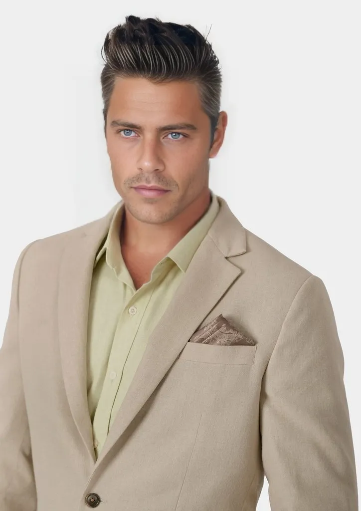 Astor Simply Taupe Linen Blend Jacket
