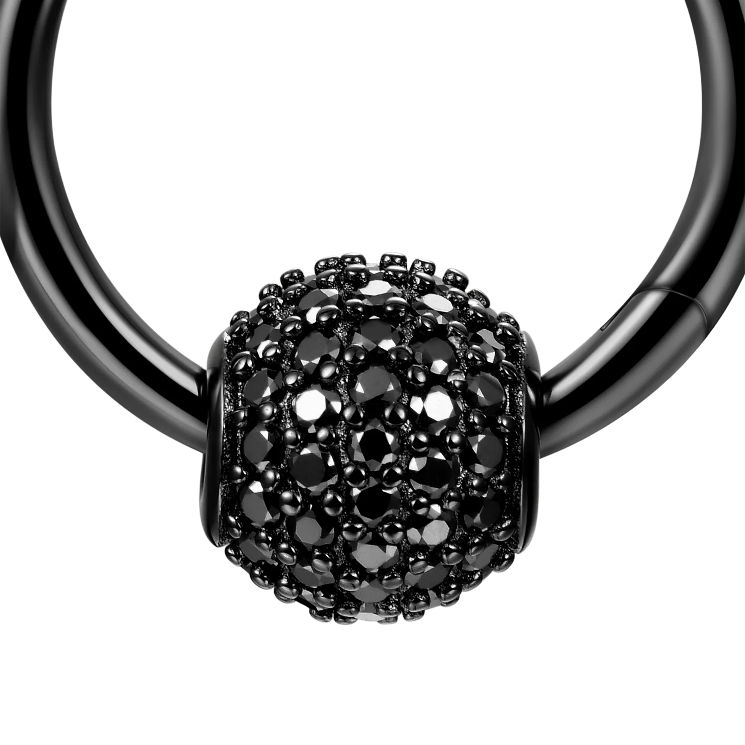 Ball Hoop Earrings - Pair