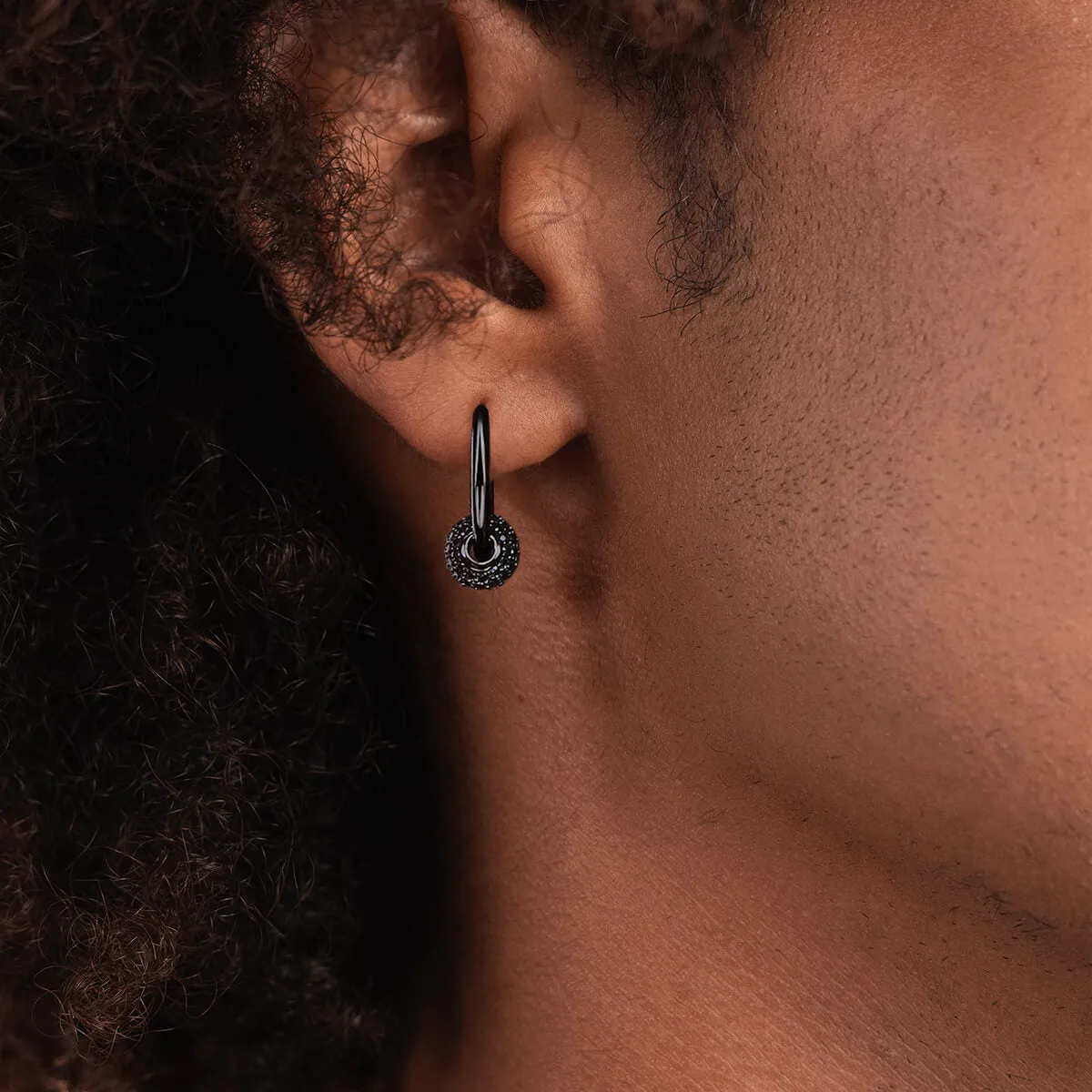 Ball Hoop Earrings - Pair