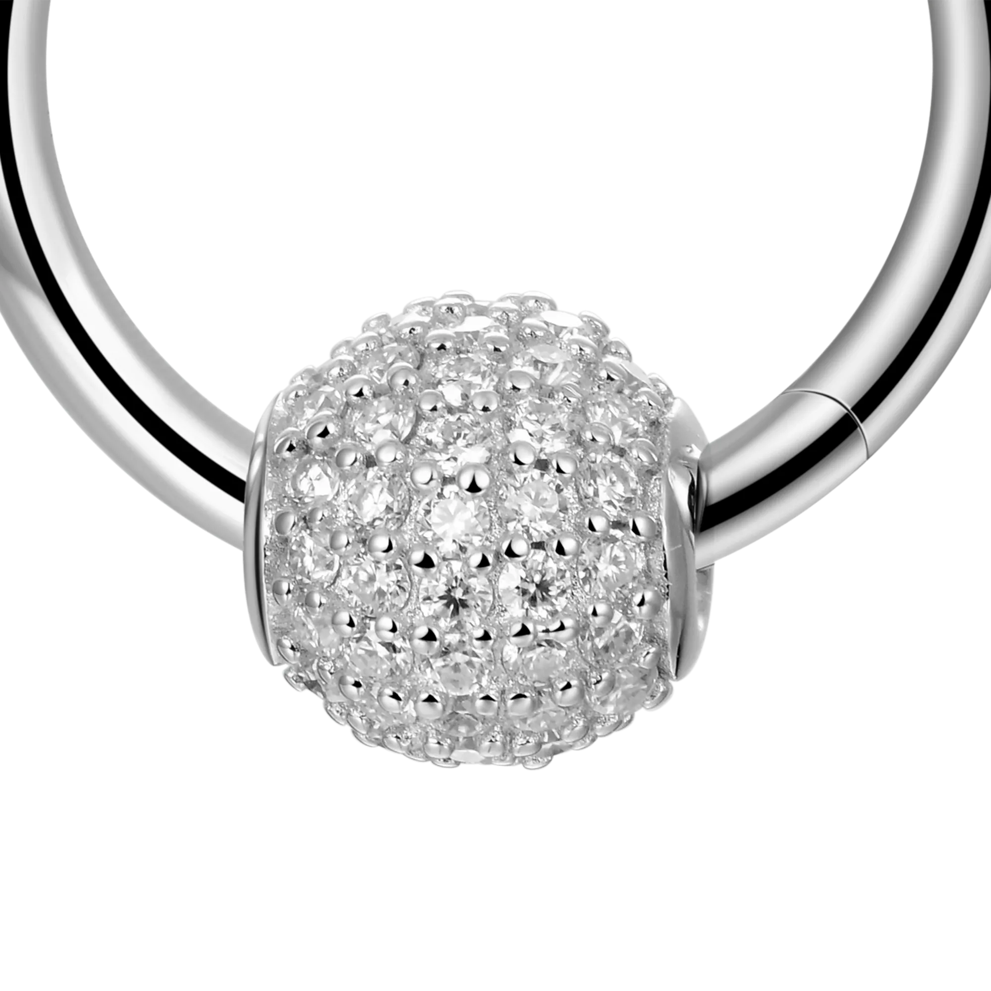 Ball Hoop Earrings - Pair