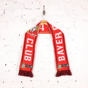 Bayer Leverkusen Football Scarf- Red - One Size