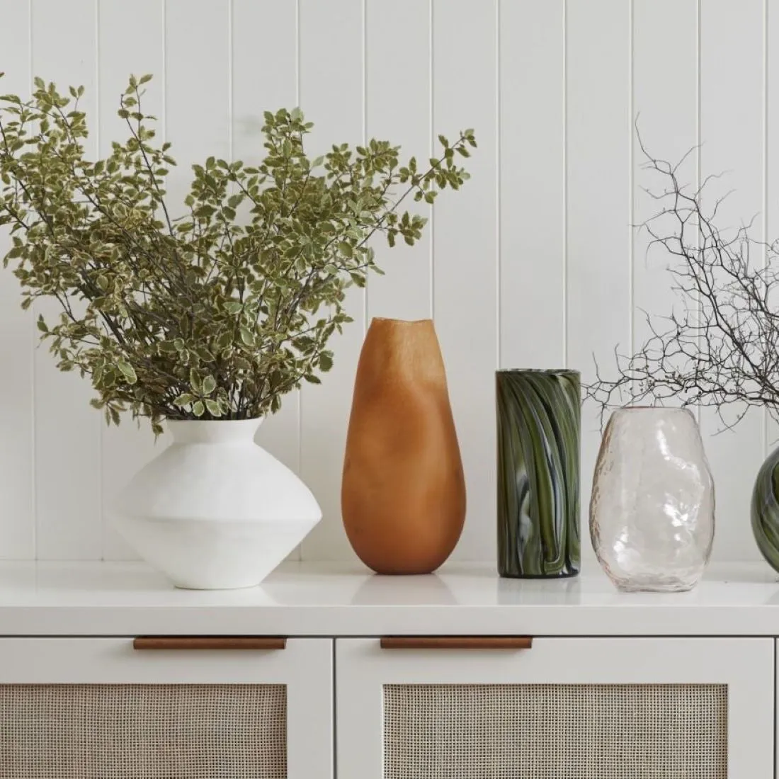 Ben David Mediterranean Squat Vase Natural