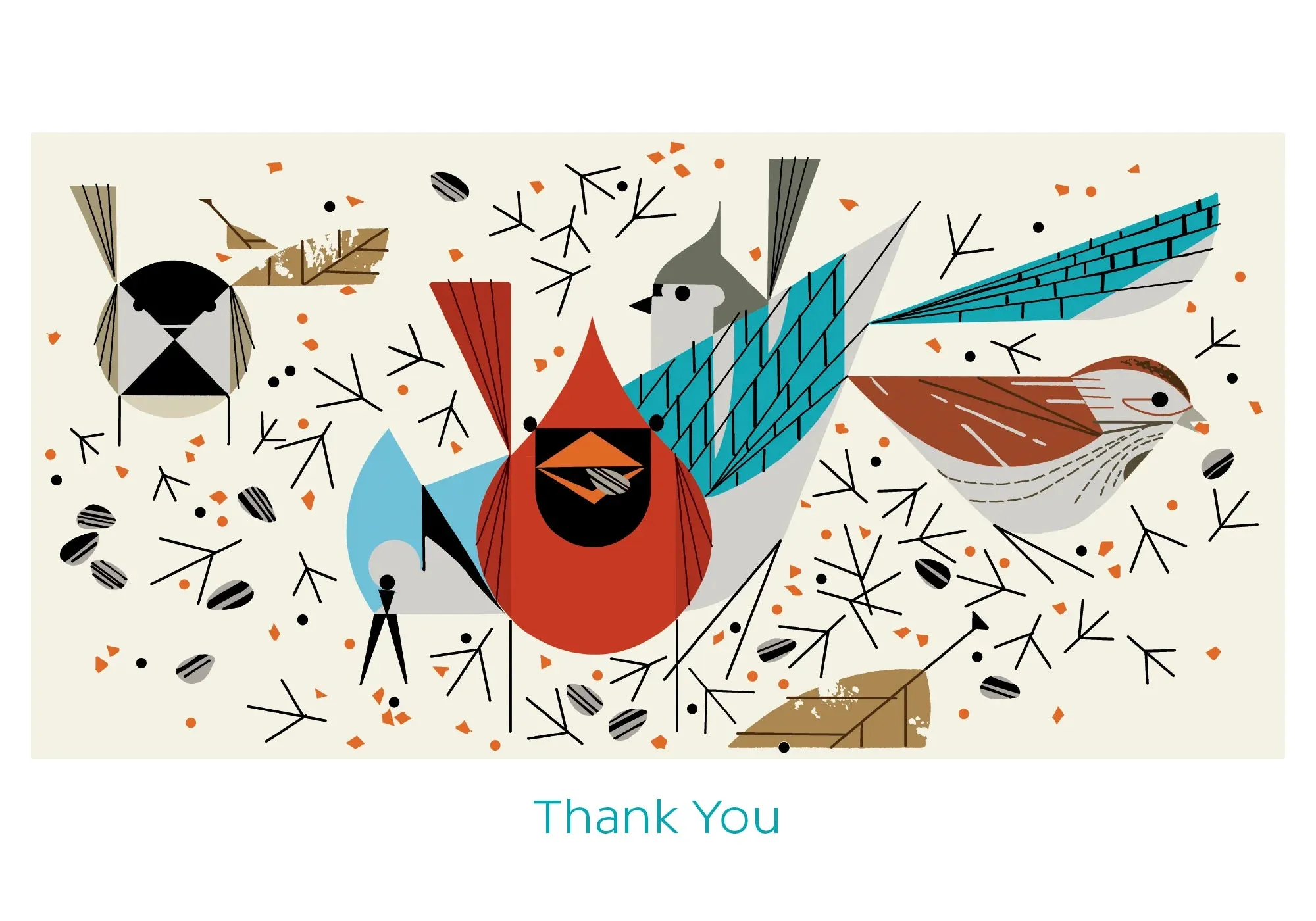 Birdfeeders Boxed Thank You Notes Set of 10