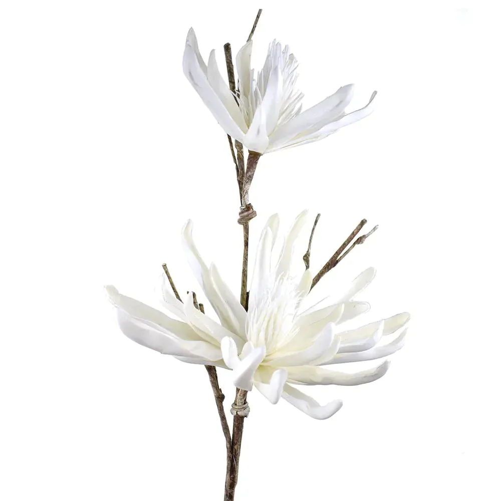 Blooming Floral Foam Yucca Spray Branch, 36-Inch