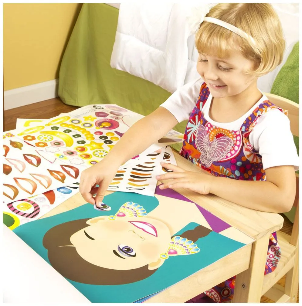 Brand new Melissa & Doug large format Sticker Pad, Make-A-Face! With 250 stickers of pretty features and glamorous accessories and a pad full of models to decorate