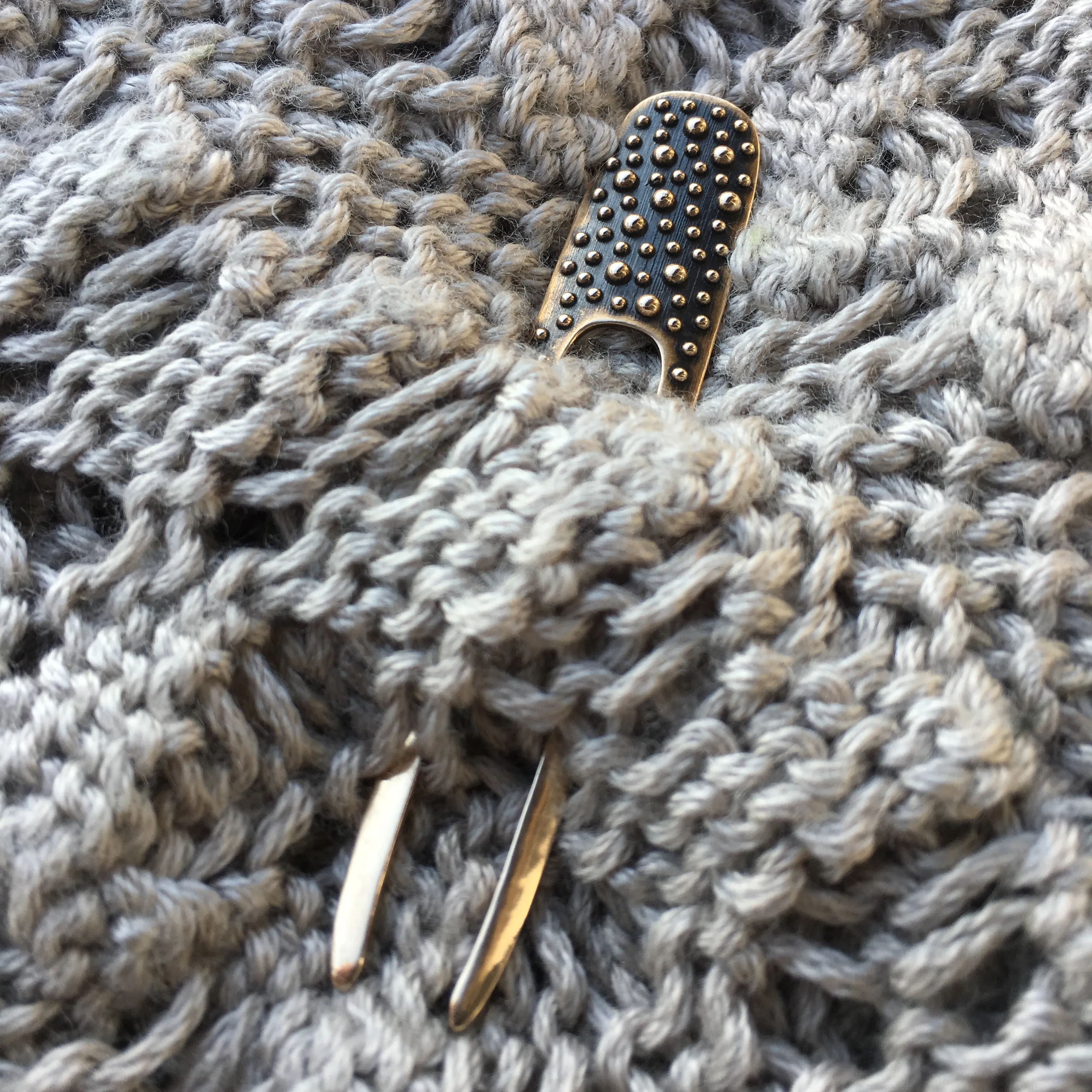 Bronze Porterness Demi-Sec Shawl Pin/Fork