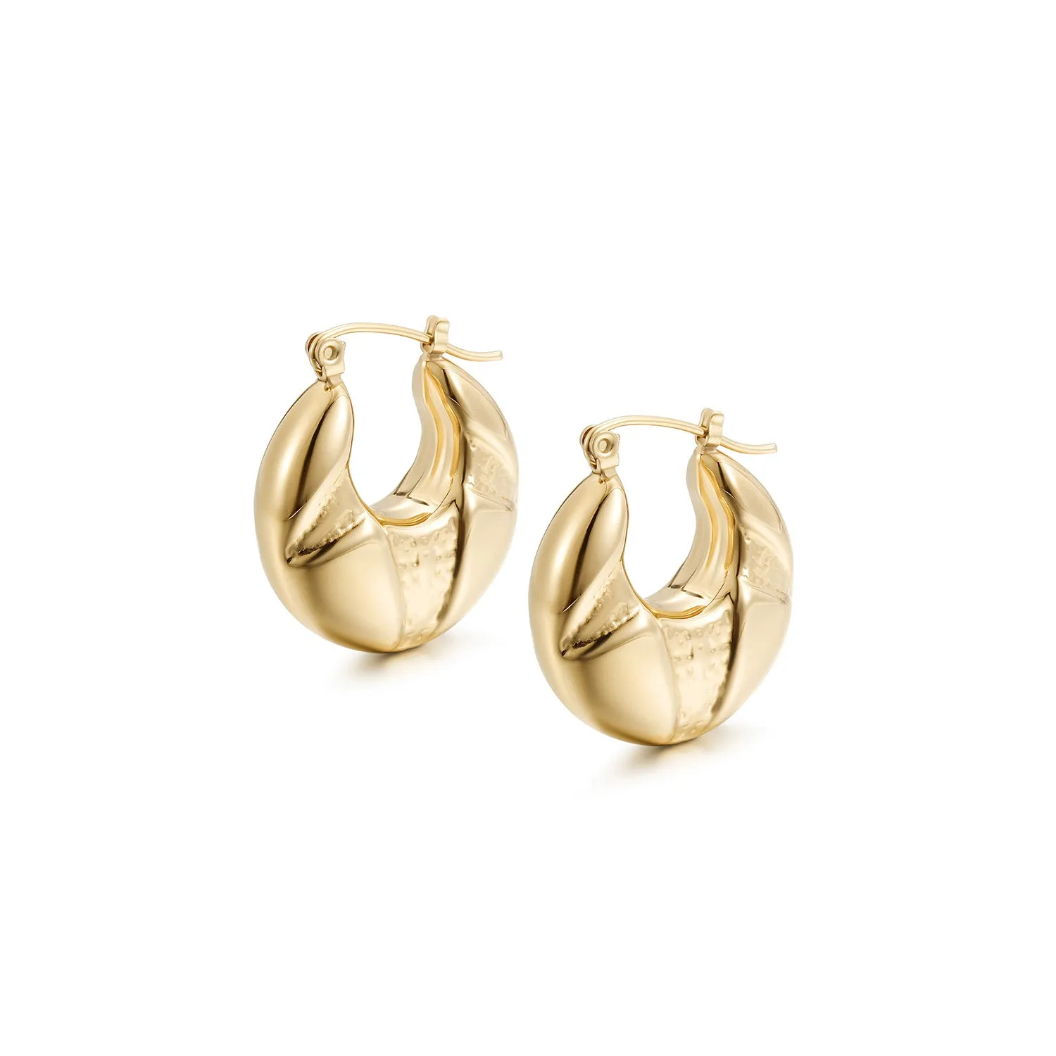 C-shaped creative earrings-SCE498STGC