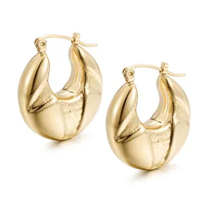 C-shaped creative earrings-SCE498STGC