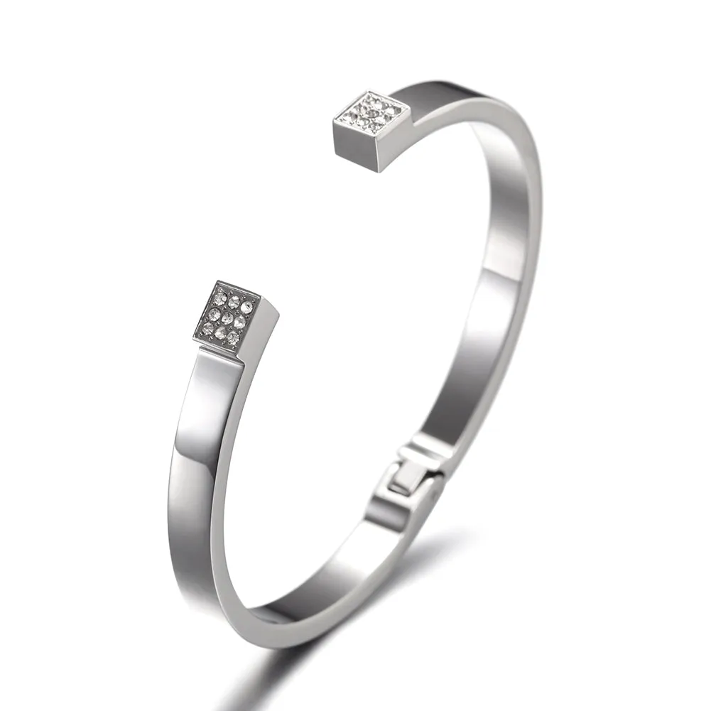 C-shaped Creative Smooth Bracelet-NSB1582ST