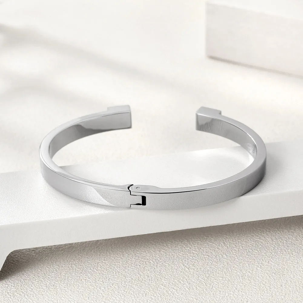 C-shaped Creative Smooth Bracelet-NSB1582ST
