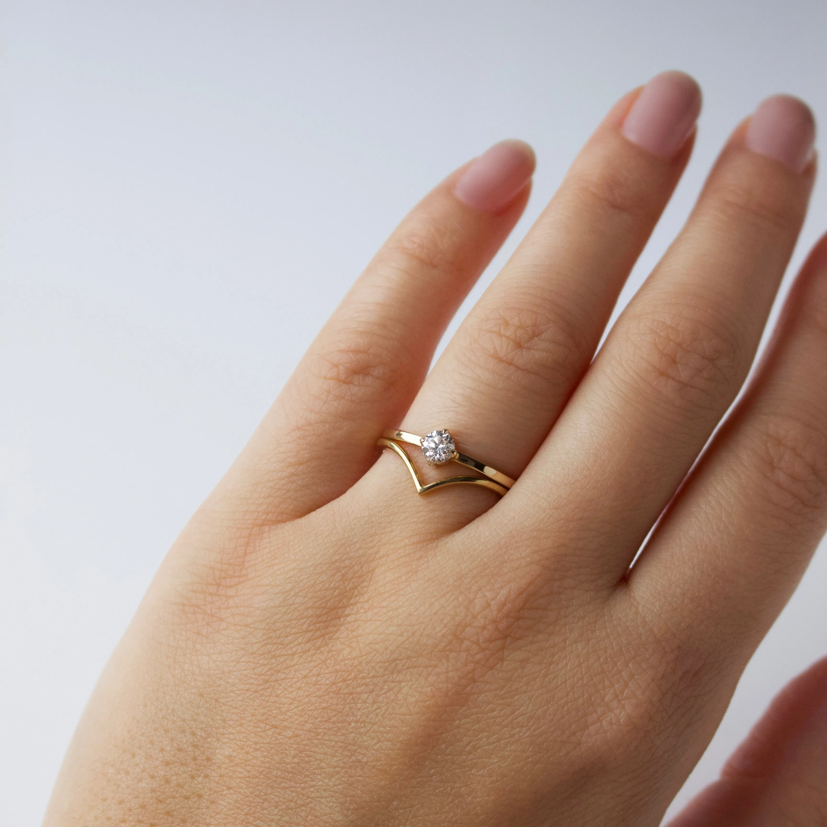 Camille Brilliant Cut Solitaire Diamond Ring