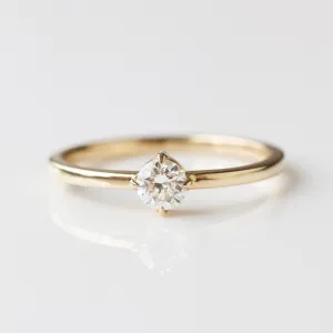 Camille Brilliant Cut Solitaire Diamond Ring