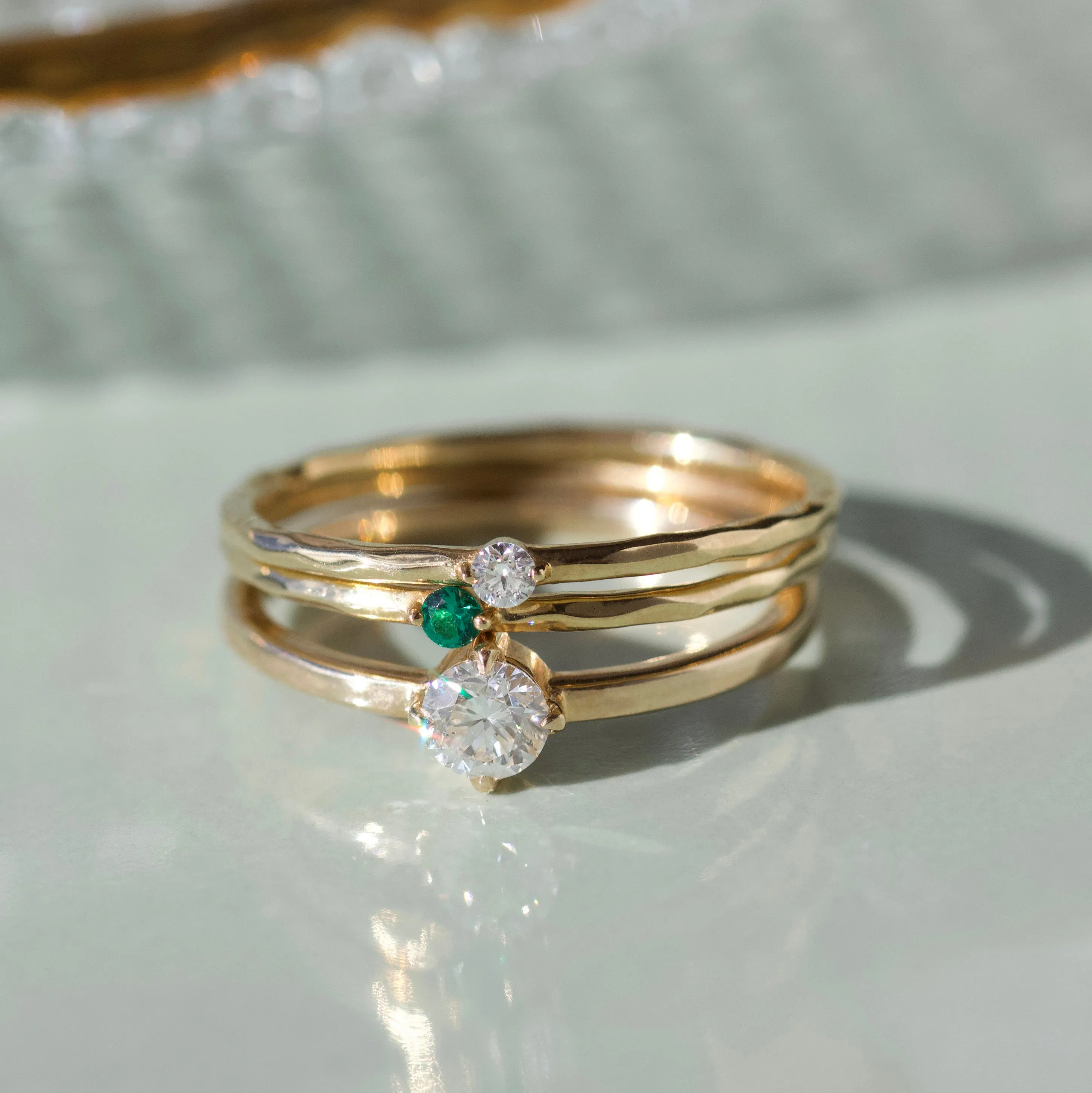 Camille Brilliant Cut Solitaire Diamond Ring