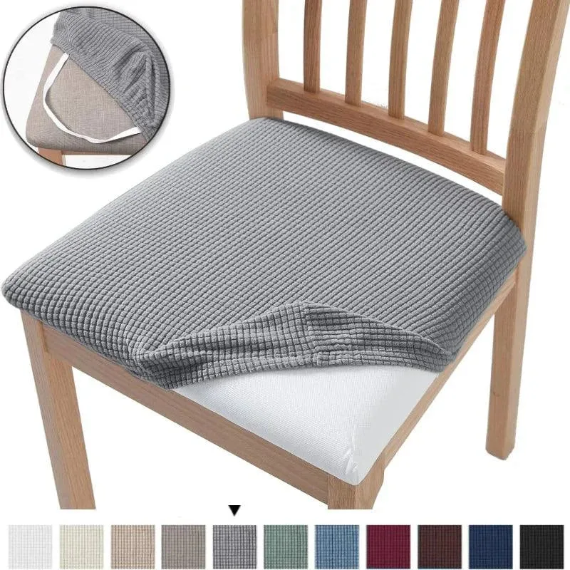 Capa Elastica Ajustável para Assento de Cadeira Jacquard
