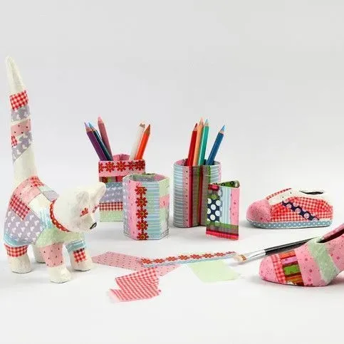 Cat Animal Shaped Handmade Paper Mache Make H:28cm L: 12cm Decorative Designs