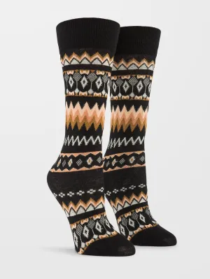 Chaussettes Not Fairisle - VINTAGE BLACK
