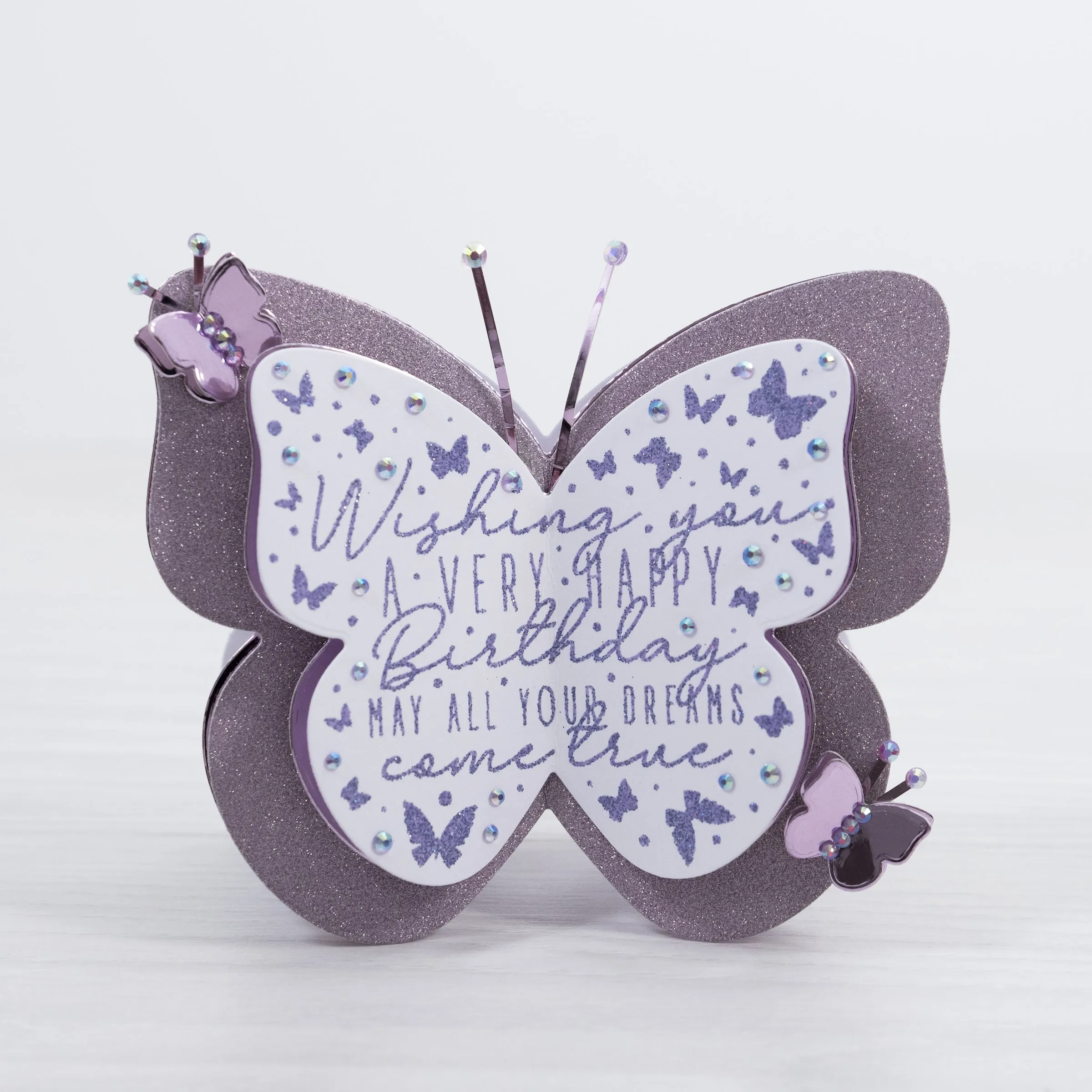 Chloes Creative Cards Die & Stamp Set - Butterfly Sentiment