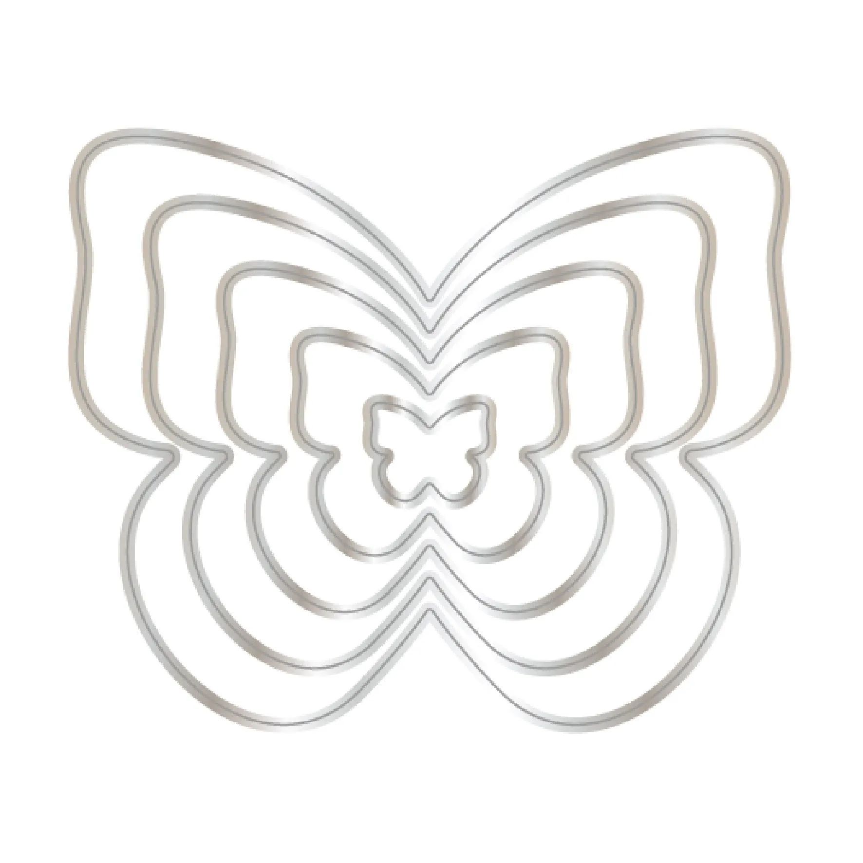 Chloes Creative Cards Die & Stamp Set - Butterfly Sentiment