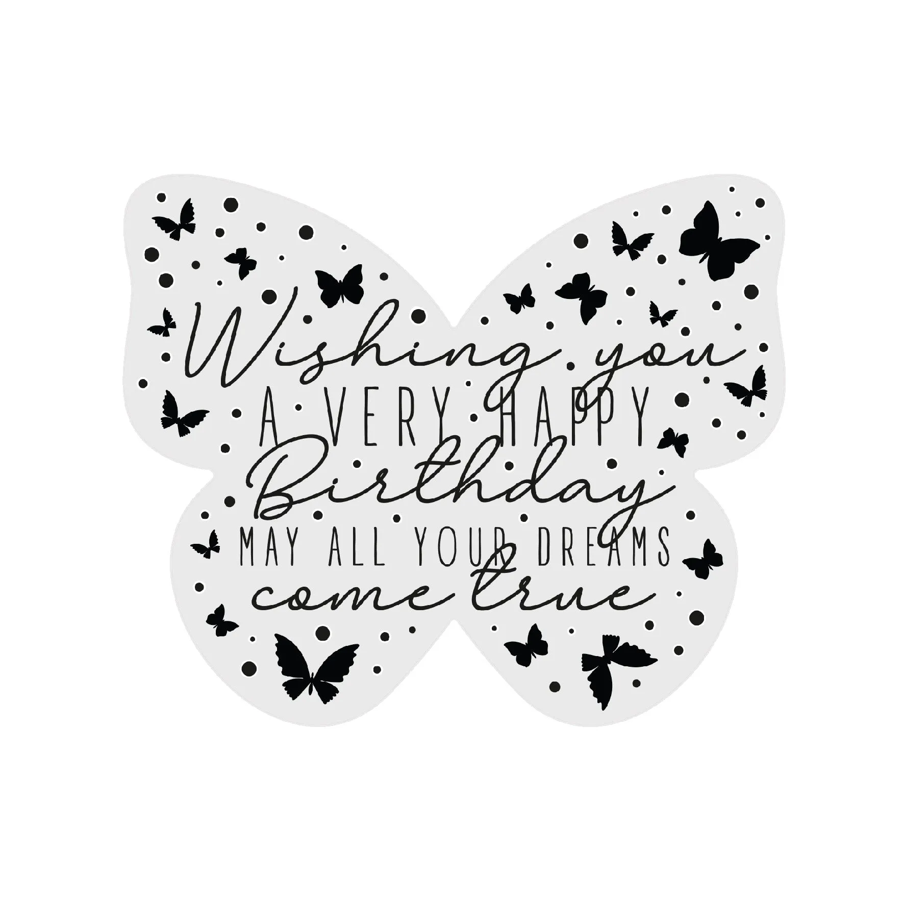 Chloes Creative Cards Die & Stamp Set - Butterfly Sentiment
