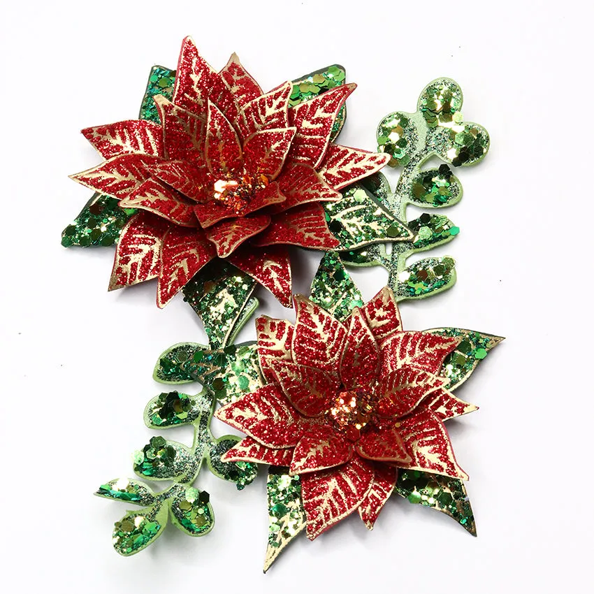 Chloes Creative Cards Die & Stamp Set - Christmas Poinsettia