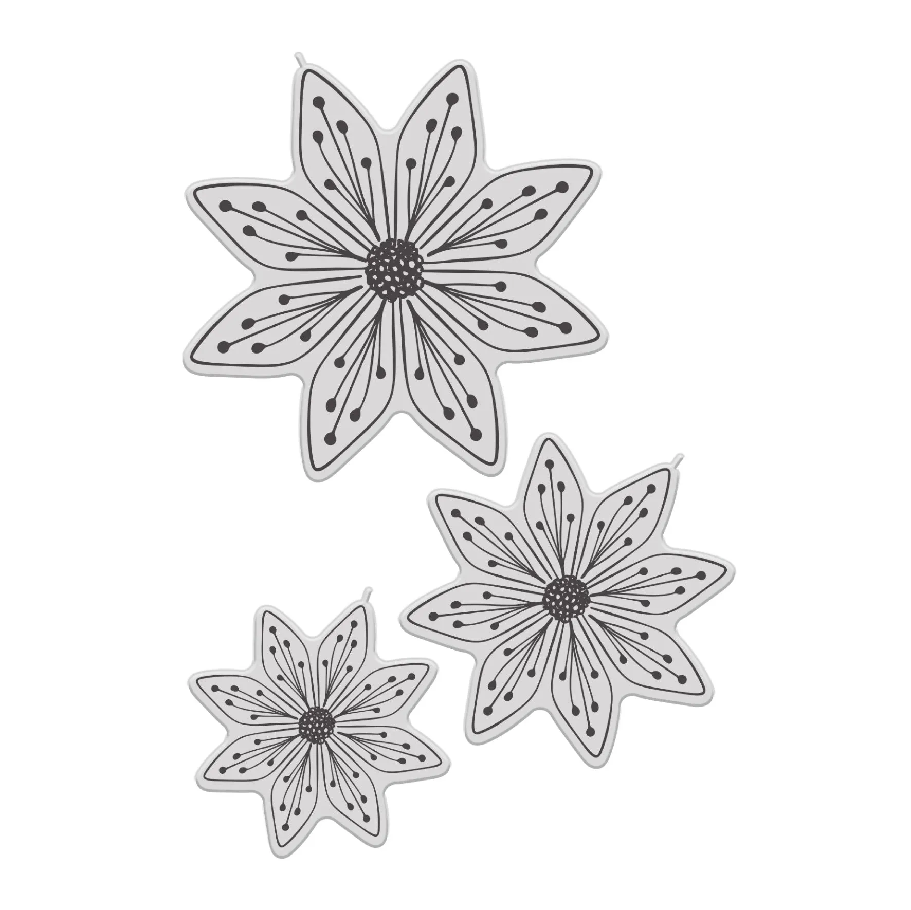 Chloes Creative Cards Die & Stamp Set - Clematis Flower