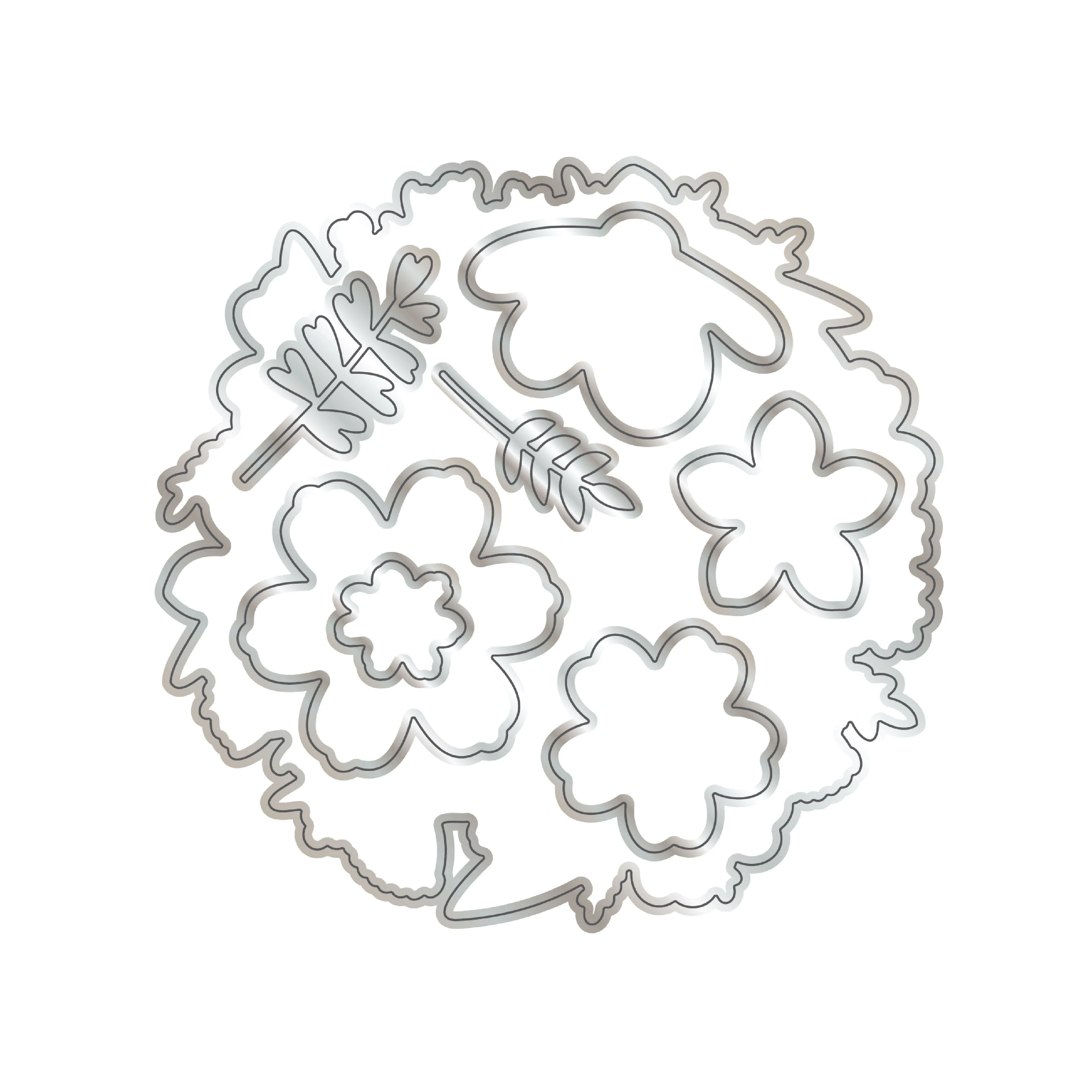 Chloes Creative Cards Die & Stamp Set - Fabulous Floral Frame