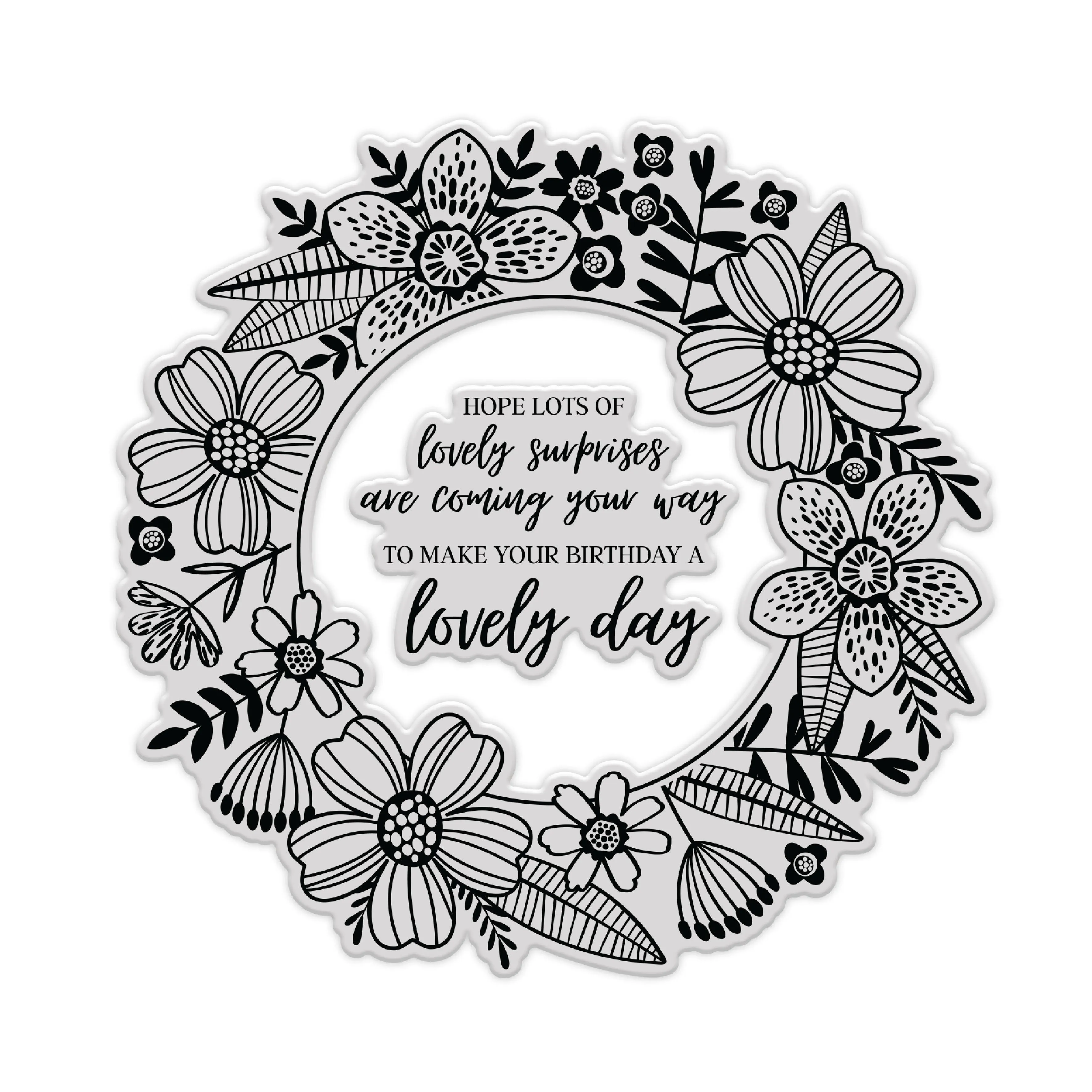 Chloes Creative Cards Die & Stamp Set - Fabulous Floral Frame