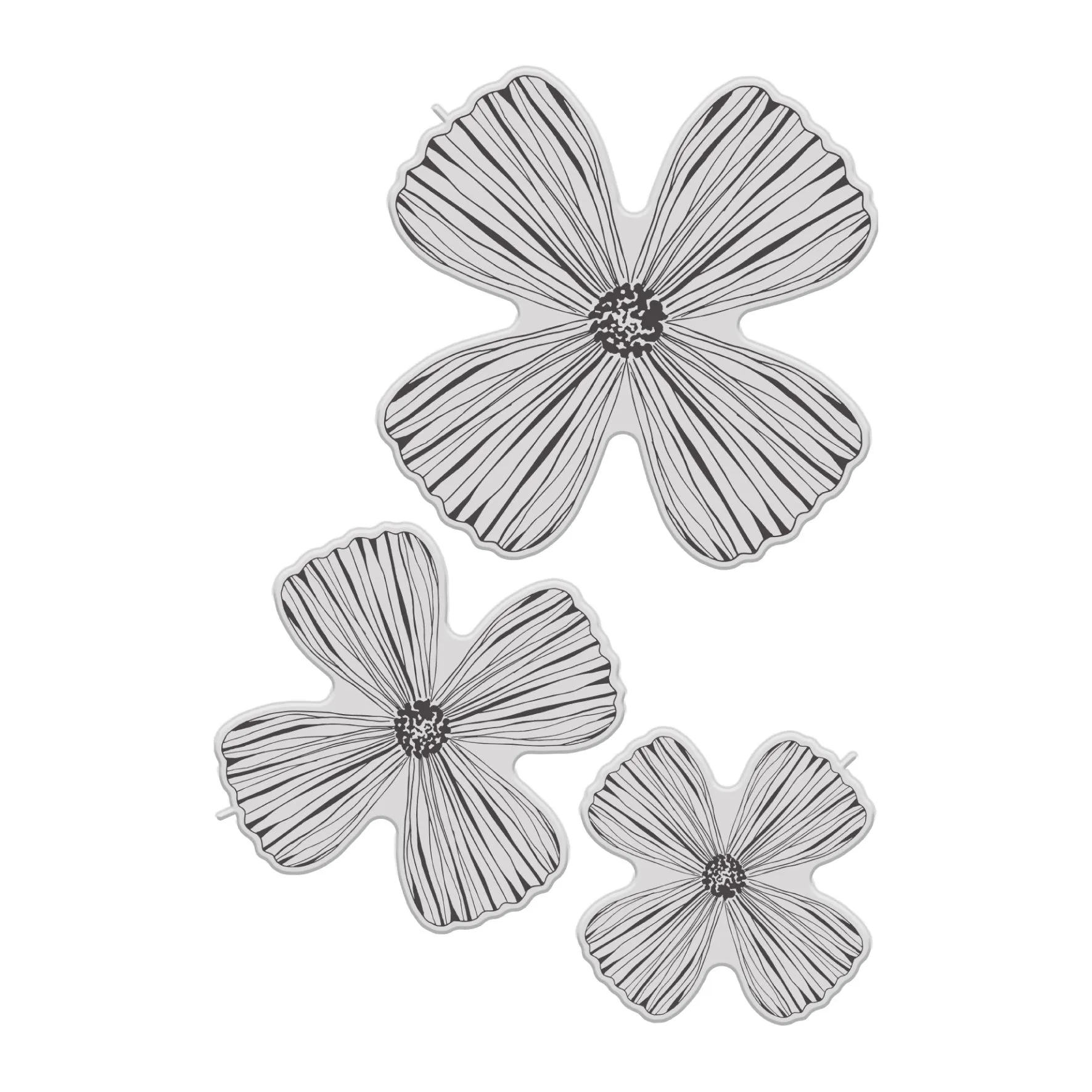 Chloes Creative Cards Die & Stamp Set - Rose Mallow