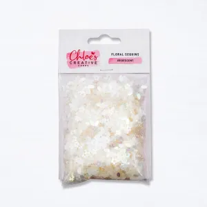 Chloes Creative Cards Floral Sequins - Iridescent
