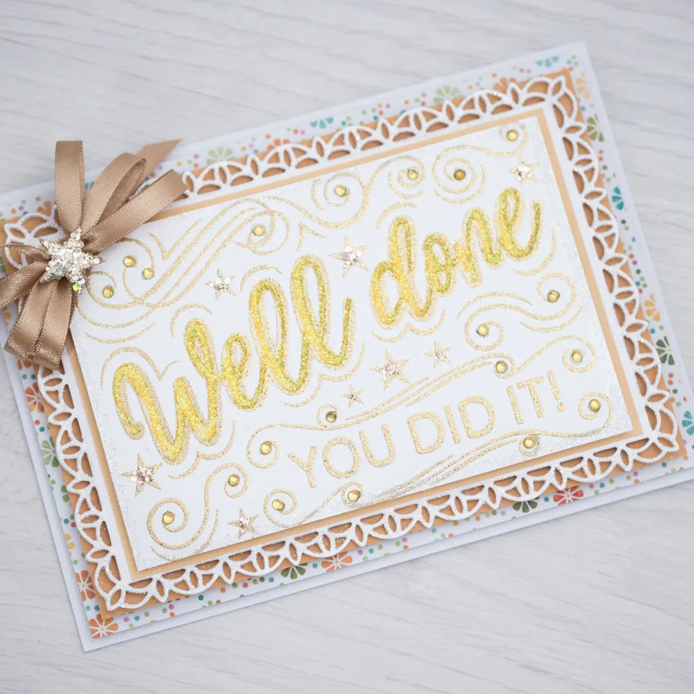 Chloes Creative Cards Metal Die Set - 5x7 Decorative Rectangle