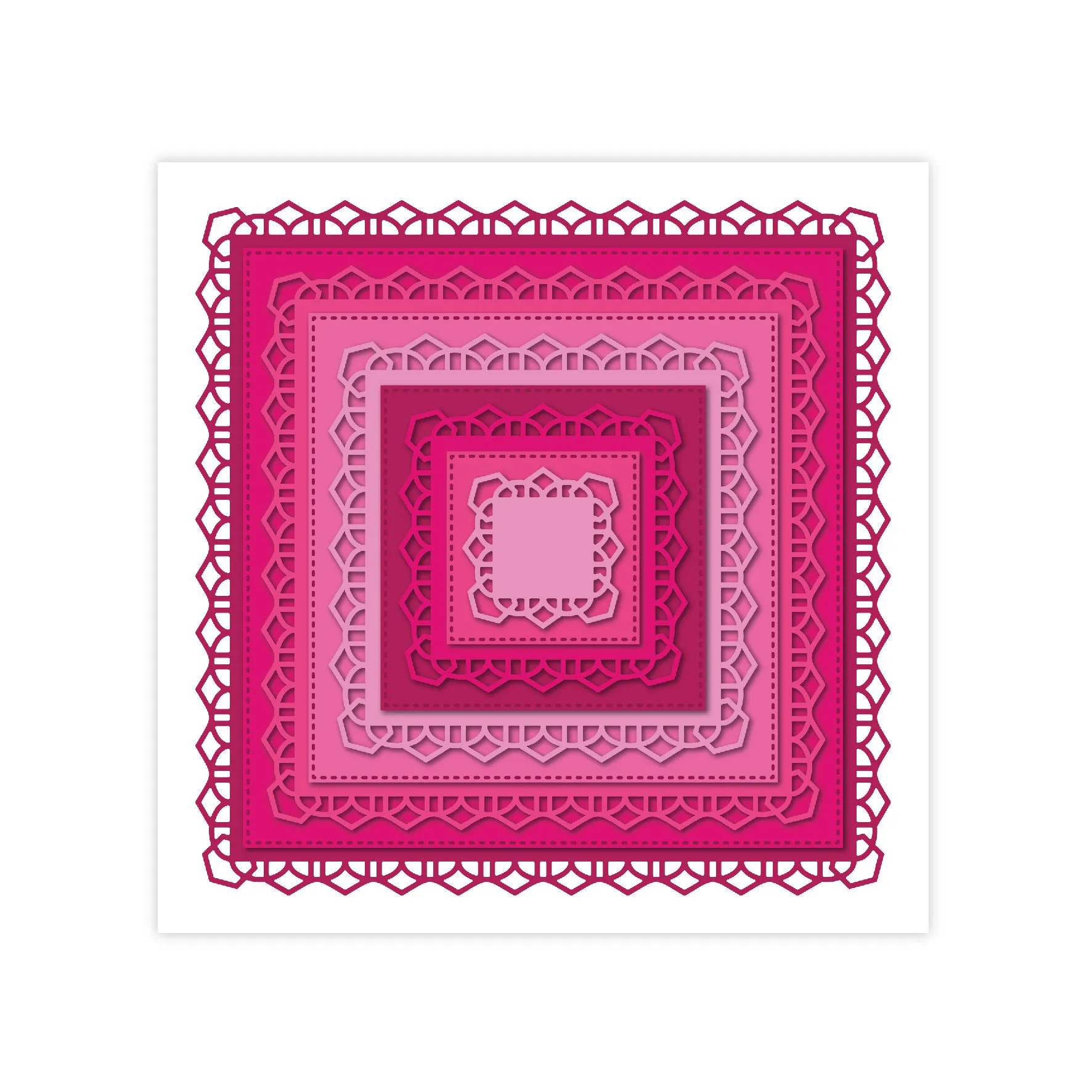 Chloes Creative Cards Metal Die Set - 6x6 Decorative Square