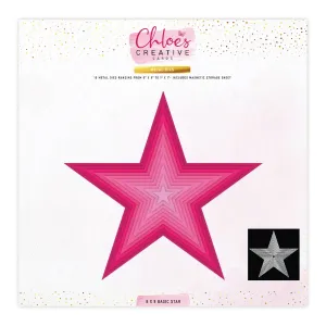 Chloes Creative Cards Metal Die Set - 8 x 8 Basic Stars