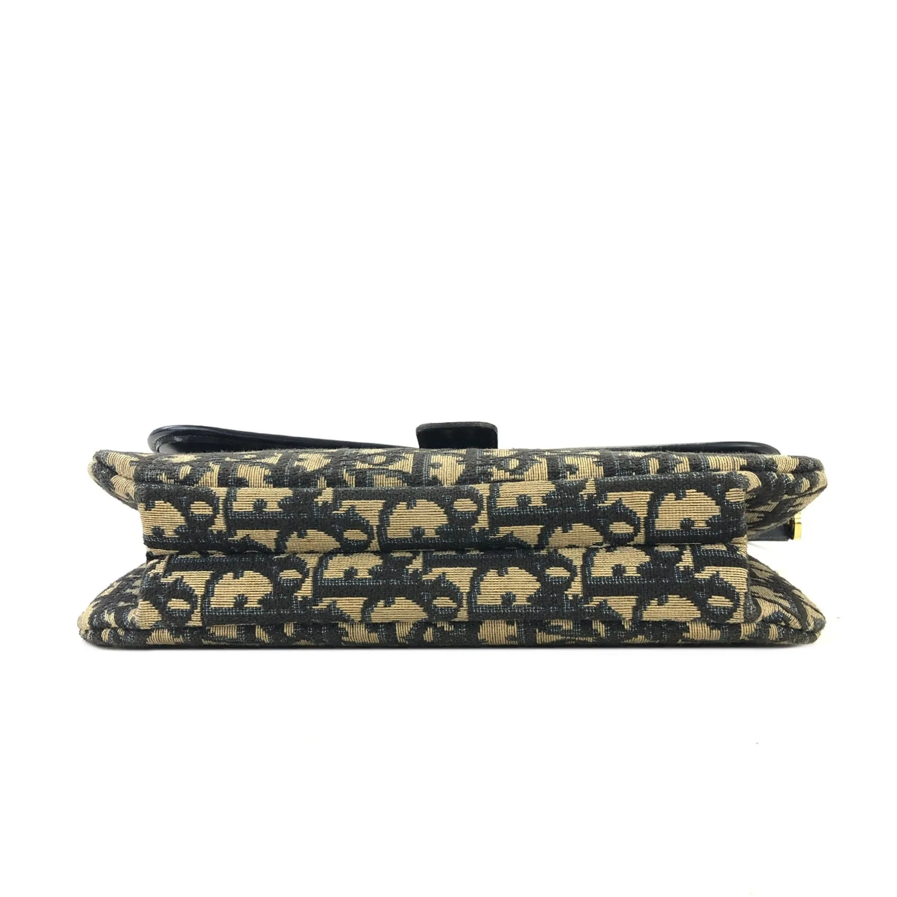 Christian Dior Trotter Leather×Jacquard Navy av4dz6