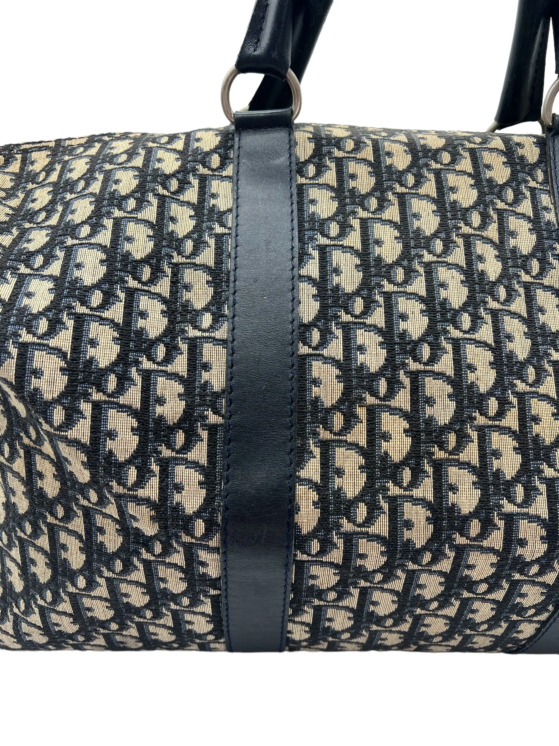 Christian Dior Vintage Blue Navy Trotter Duffle