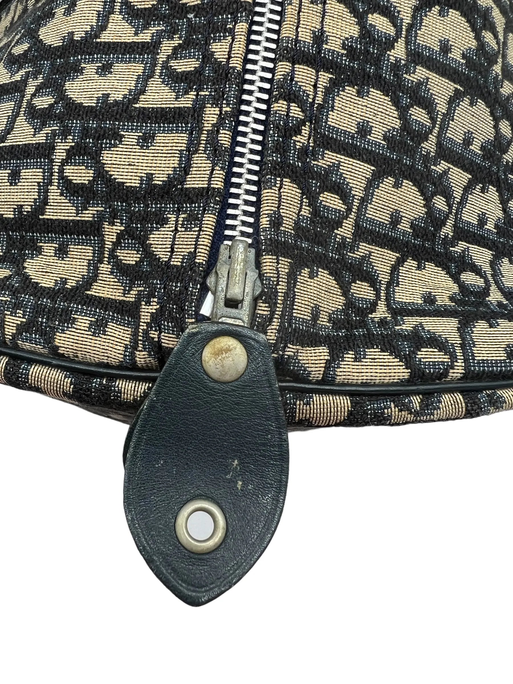 Christian Dior Vintage Blue Navy Trotter Duffle