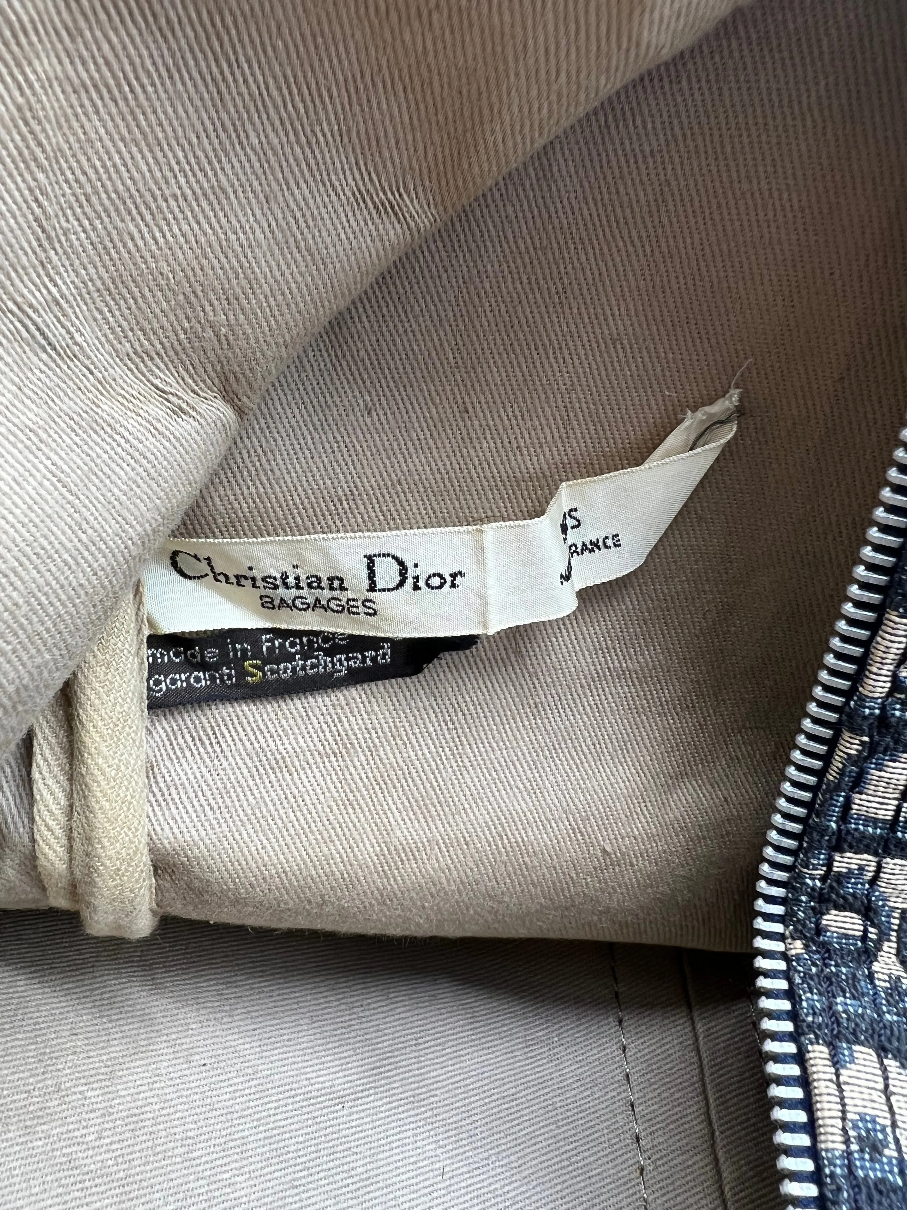 Christian Dior Vintage Blue Navy Trotter Duffle