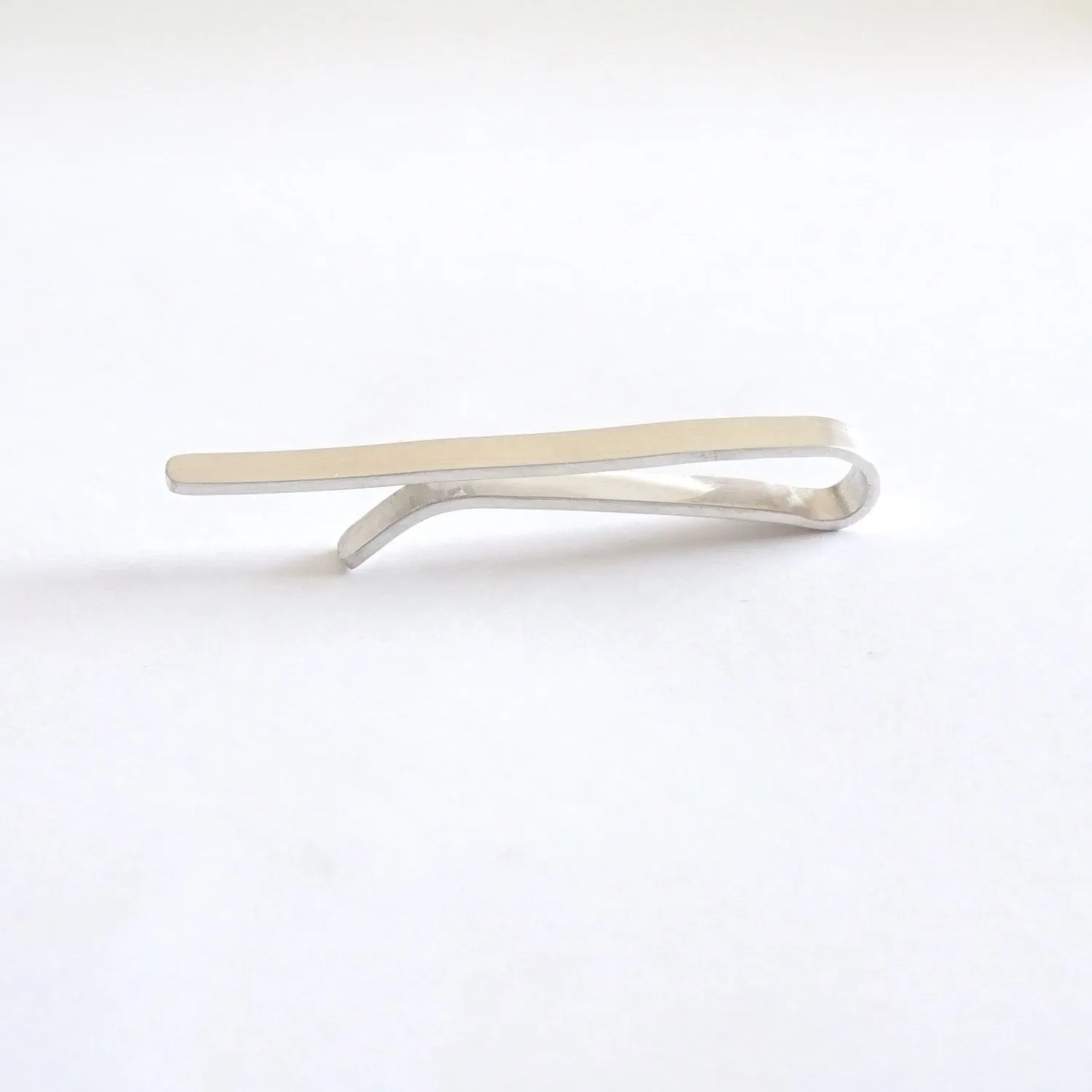 Classic 2.25" Sterling Silver Tie Clip - Simple Yet Elegant - 0226