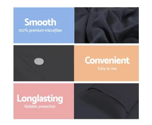 Classic Quilt Cover Set - Black