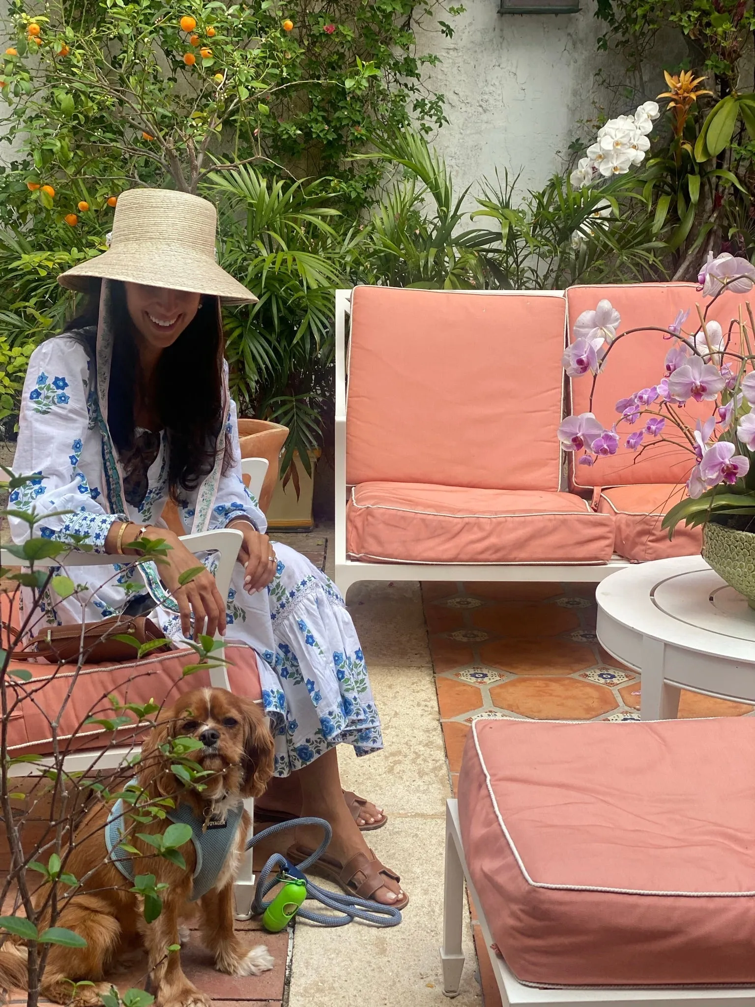 Clematis Bucket Hat - Wide & Short Light Pink Grosgrain Ribbon