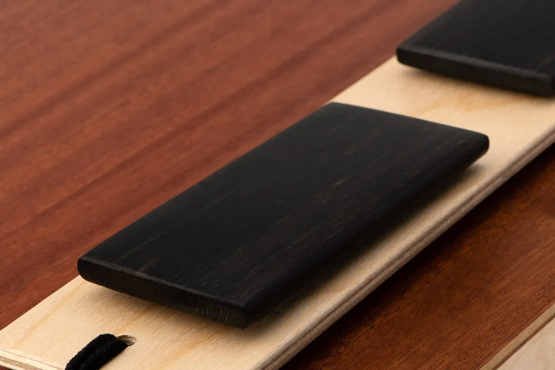 Click snare castanet pair - solid ebony
