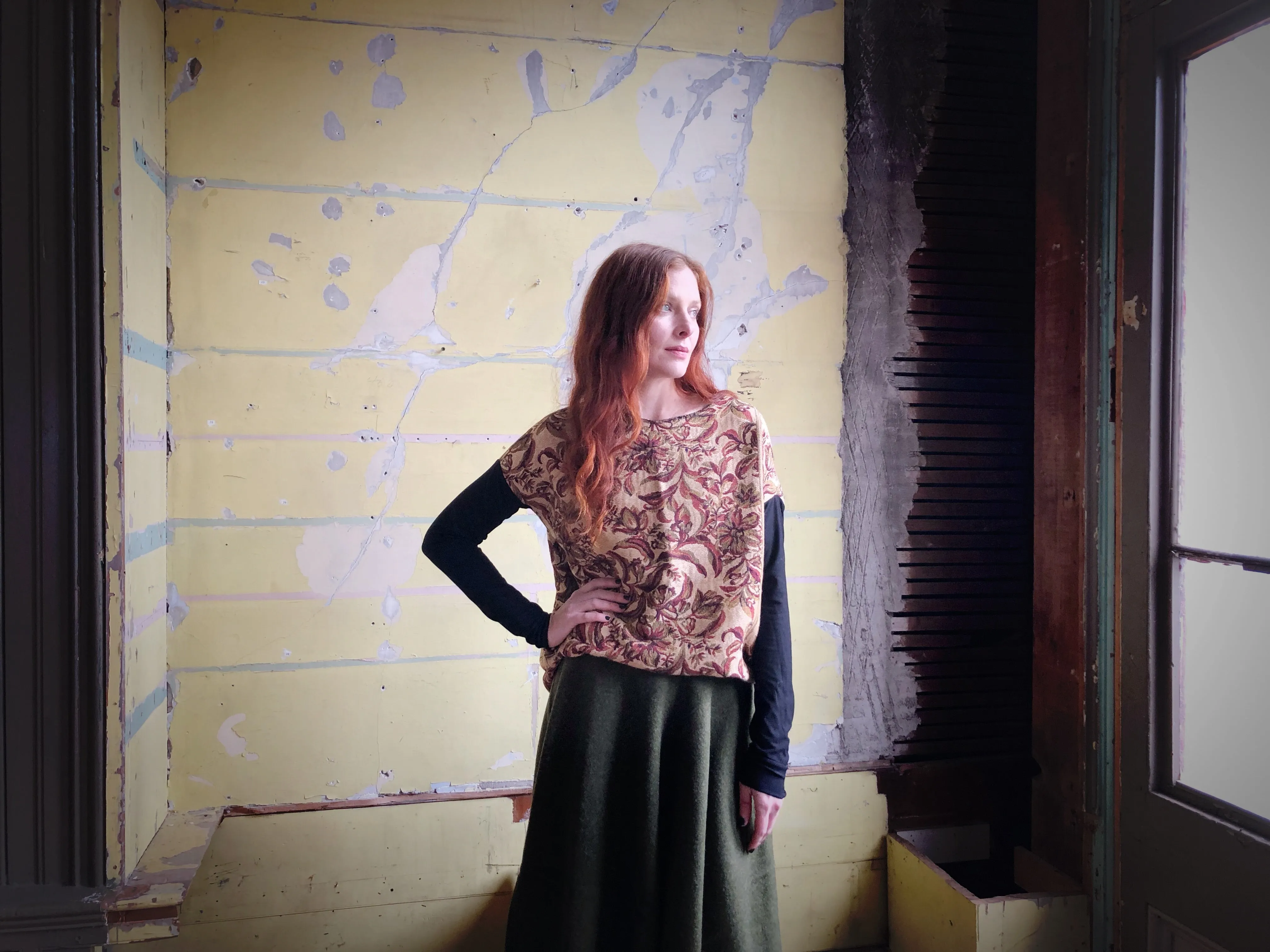 cotton jacquard pullover