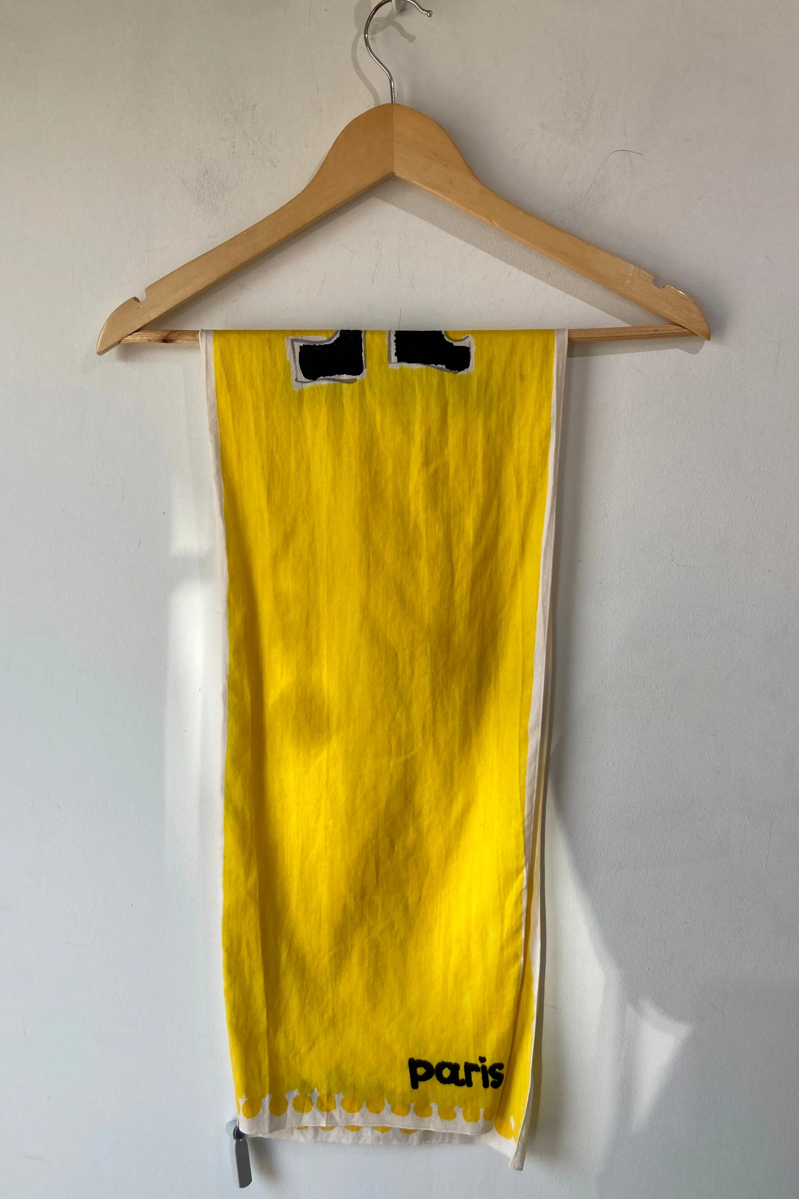 Courreges Yellow Cotton Scarf