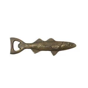 CREATIVE CO-OP- CAST ALUMINUM FISH SHAPED BOTTLE OPENER
