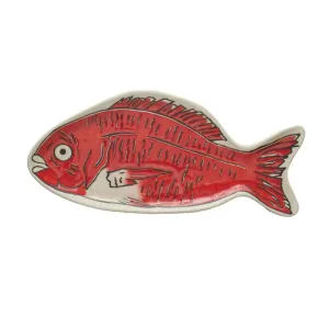 CREATIVE CO-OP- FISH SHAPED PLATE