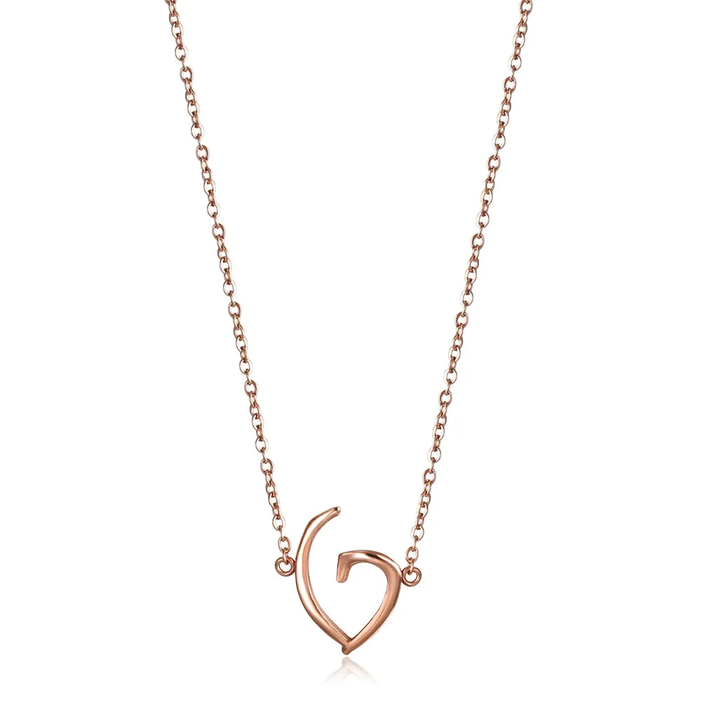 Creative G-shaped necklace-NSSN647ST