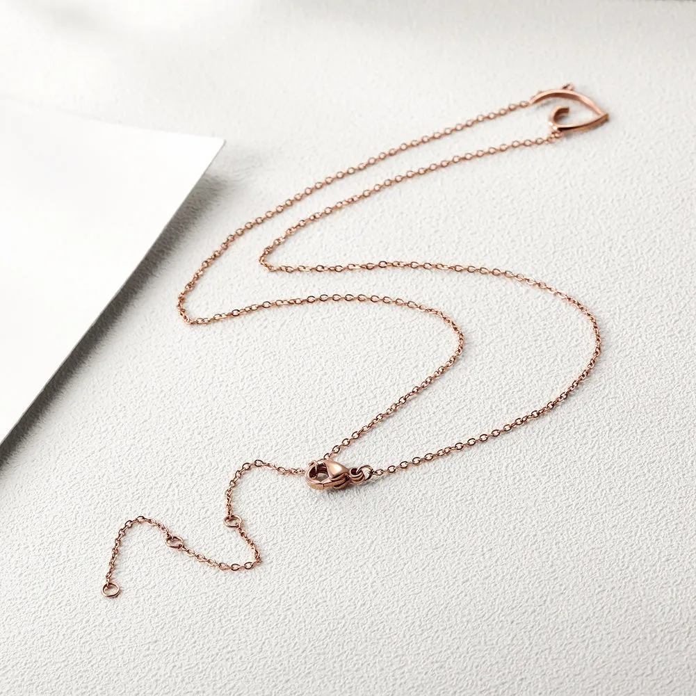 Creative G-shaped necklace-NSSN647ST