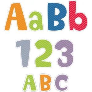 Creative Teaching Press Chevron Design Letter Set
